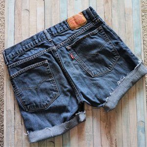 Levi's Vintage Mid Rise Cutoff Blue Jean Shorts 12